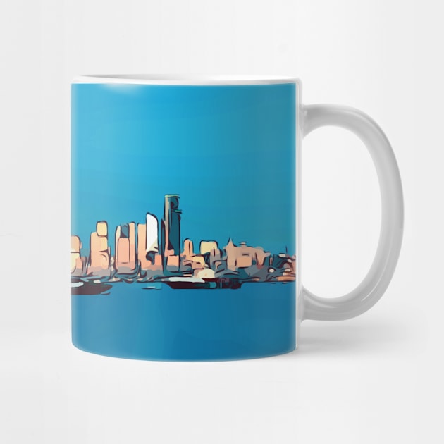 Seattle skyline by WelshDesigns